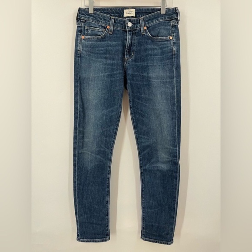 COH 27x30 Racer Low Rise Skinny Jeans 0874 Citizens Of Humanity caspian blue - Picture 2 of 6